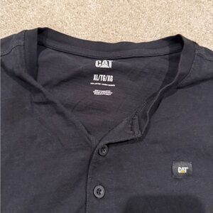 Men's Black Henley Shirt